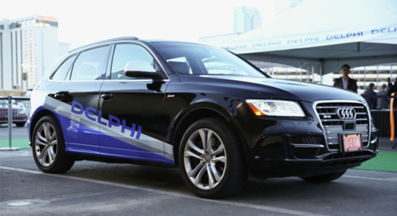 Zelfrijdende auto Audi Q5 Delphi